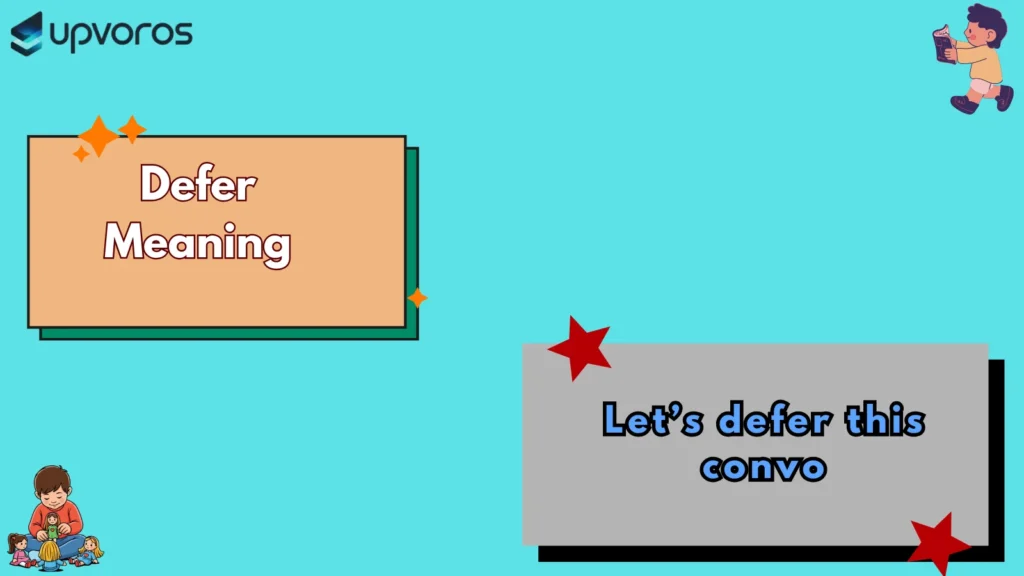 Defer Meaning