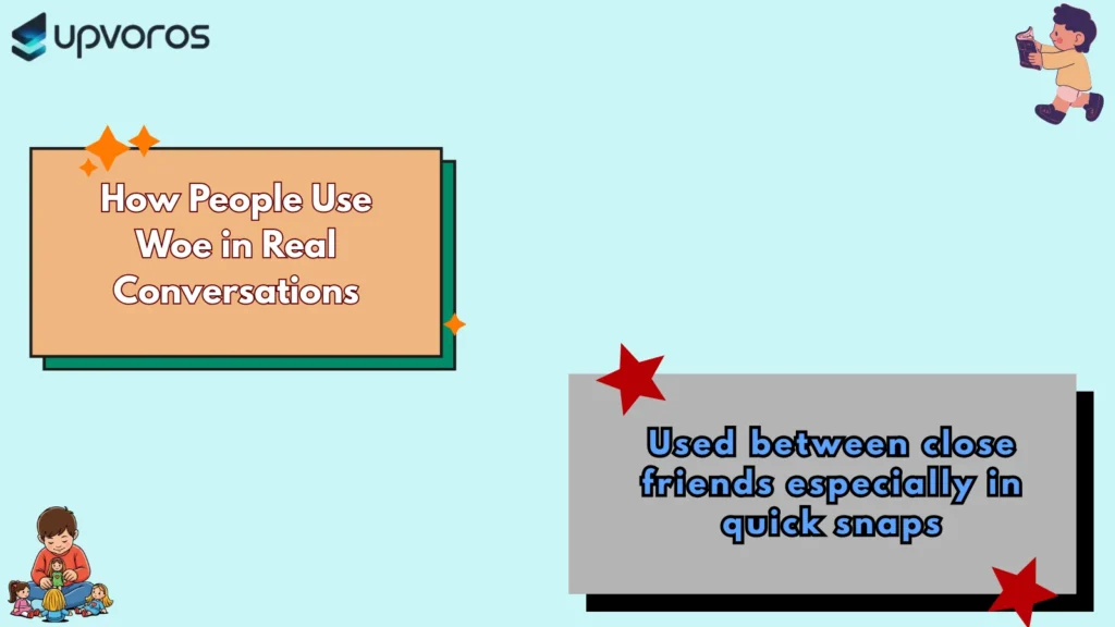 How People Use Woe in Real Conversations