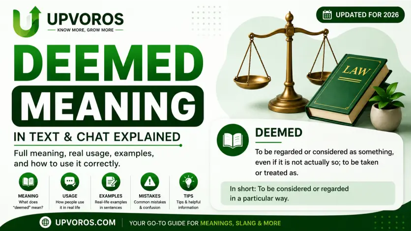 Deemed meaning