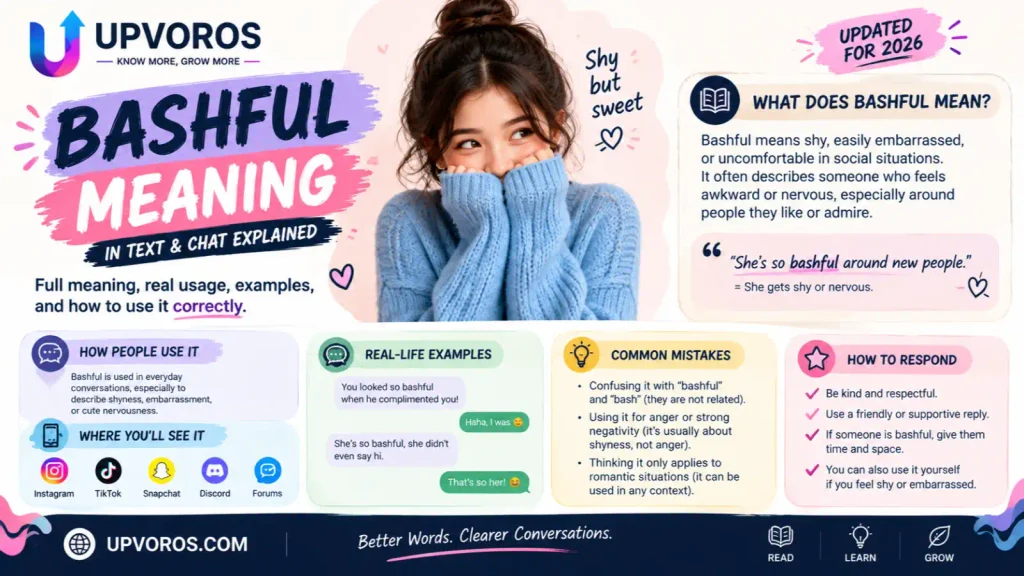 Bashful Meaning