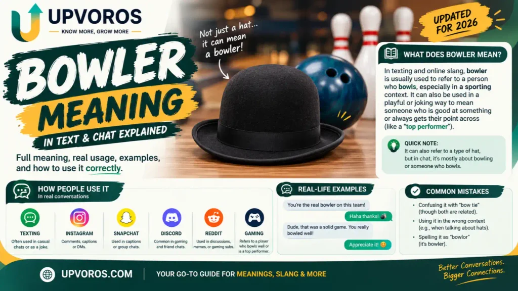 Bowler Meaning