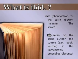 ibid meaning